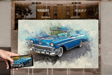 Personalized Car photo Painting Gift Shack Cercle